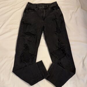 American Eagle Black Distressed Jeans 00